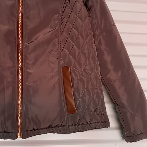 Women's miss London puffer coat size large - Picture 3 of 12